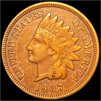 1907 Indian Head Penny CLOSELY UNCIRCULATED