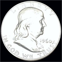 1960-D Franklin Half Dollar CLOSELY UNCIRCULATED