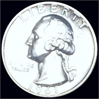 1961 Washington Silver Quarter CHOICE PROOF