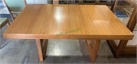 Red lion mid century modern dining table, double