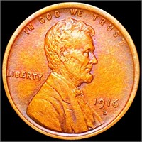 1916-D Lincoln Wheat Penny CLOSELY UNCIRCULATED