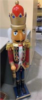 Large 42 inch tall nutcracker,  painted wooden