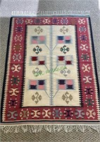 American southwest design rug, good fringe, a