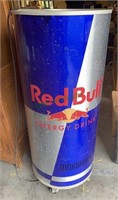 Large Red Bull energy drink cooler, grocery store