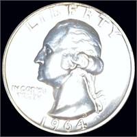 1964 Washington Silver Quarter CHOICE PROOF