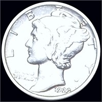 1929-S Mercury Silver Dime CLOSELY UNCIRCULATED