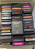 Vintage Atari game cartridges, 28 game cartridges