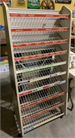 10 tier shelf candy display rack, on caster