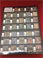 US stamps, collection of US stamps, very old,