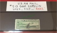 US stamp, US air mail, C 13 Graf Zeppelin US