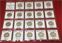 Coins, 19 Jefferson proof Nickels,
