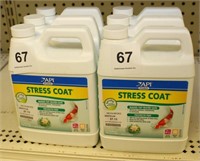 (6) API pond 32 fl. oz. bottles of stress coat,