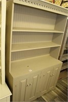 (2) shelf display units - tallest measures 82"