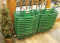 (19) center handle shopping baskets with