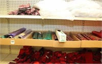(14) shelves of assorted embossed foil