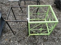 TWO METAL TABLE STAND