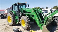 2014 John Deere 6150M H360 Loader, 3pt FWA Tractor