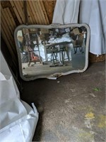 Antique Dresser Mirror Framed in Wood 
36"x50"