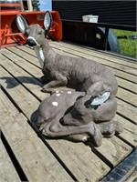 Cement lawn deer