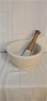 Antique T.M&S Warranted Acid Proof Mortar and