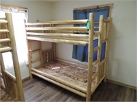 Log Bunk Bed - T/T - no mattress