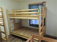 Log Bunk Bed - T/T - no mattress