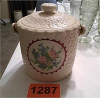 Floral Ceramic Cookie Jar