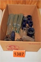 Box of Small Medicine Bottles