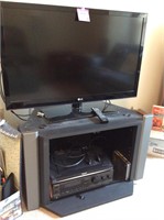 TV with Stand and Accessories