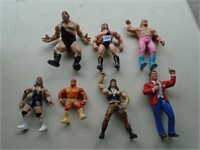Lot of Wrestling Figures Largest is 8"