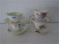 4 nice Cup and Saucers