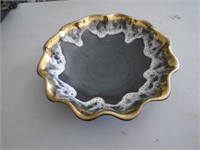 Nice 10" Bowl Gold and Black