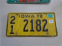 Iowa Licence Plate
