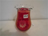 6" Cranberry Color Vase