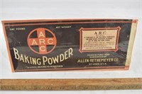 ARC Baking Powder Advertising
