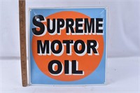 Supreme Motor Oil Porcelain Sign