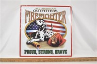 All American Firefighter Sign New