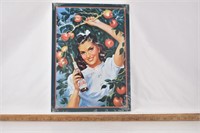 Pepsi Cola Girl With Apples Sign New