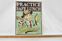 Use Condiments tin sign new