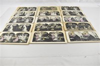 23 Stereographs of Engagement & Wedding Vintage