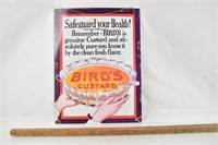 Bird's Custard Sign NEW