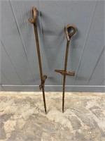 Vintage Hitching Post Stakes/ Spikes