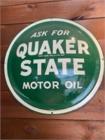 Original Quaker State Bubble Sign AM 10-59