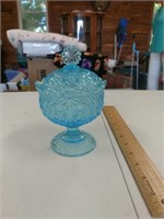 Button & Bows Candy Dish 6" Tall