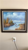Ducks Oil on Canvas 25.5” x 29”