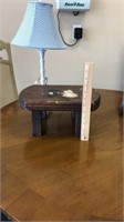 Step stool and lamp