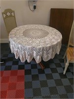 Hand Crocheted Round Table Cloth
