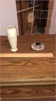 Waterford clock and Lenox vase