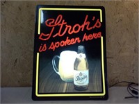 Stroh's Lighted Sign - 1987