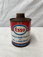 Esso hydraulic brake fluid pint tin
